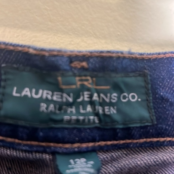 LRL Ralph Lauren size 12p Dark Blue Denim Jeans - Picture 4 of 6